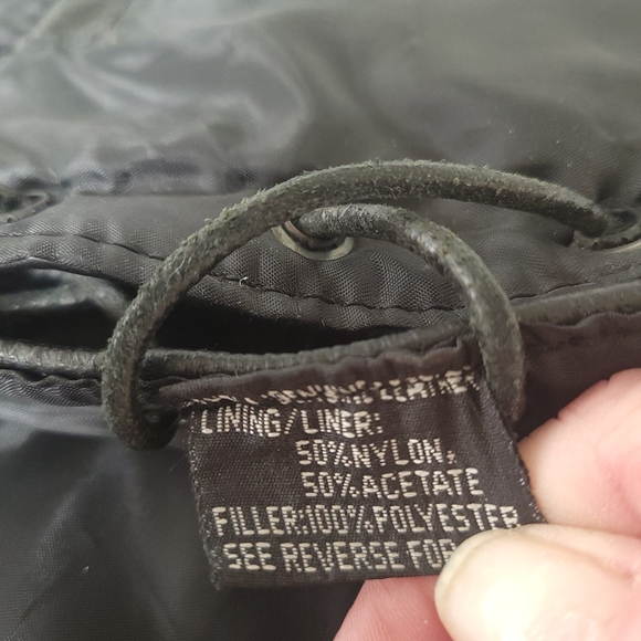 Jamin Leather men's black leather vest Size 40 lace up sides 4 pockets snaps - Picture 12 of 16